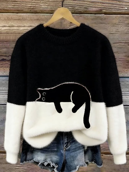 Belinda - Jersey Estampado de Gato