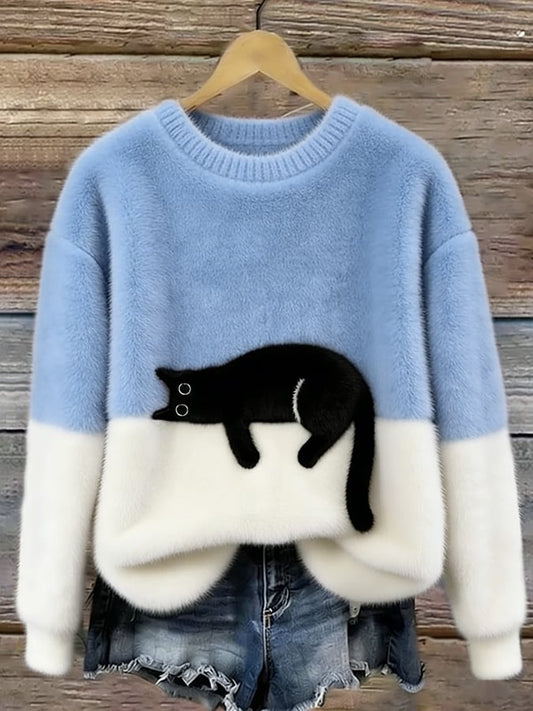 Belinda - Jersey Estampado de Gato