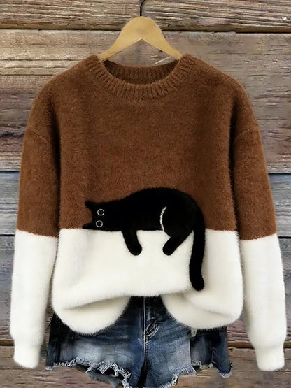 Belinda - Jersey Estampado de Gato