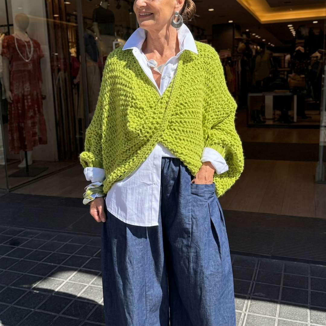 Indi | Poncho Cruzado de Punto