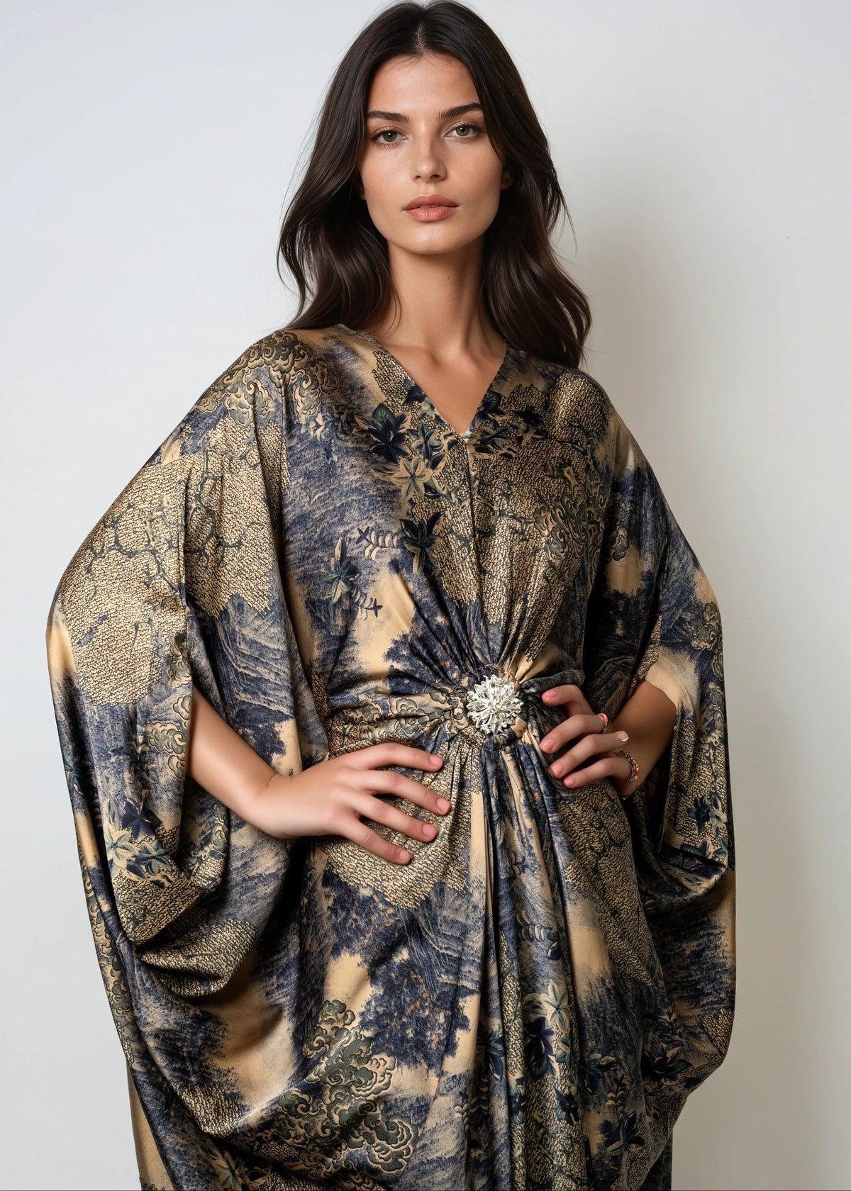 Adelina | Vestido Elegante Fluido tipo Kaftan