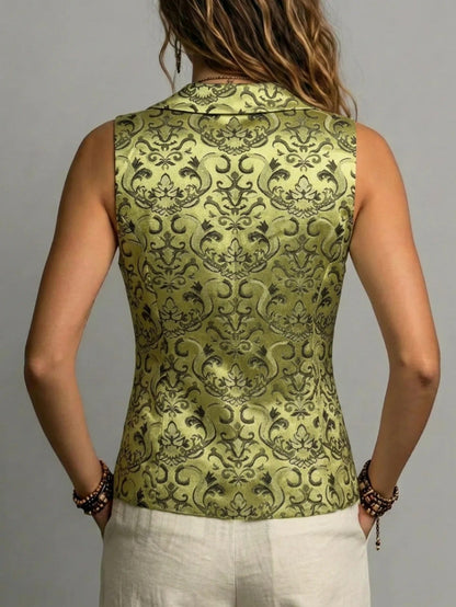 Leonor Chaleco De Jacquard Elegante